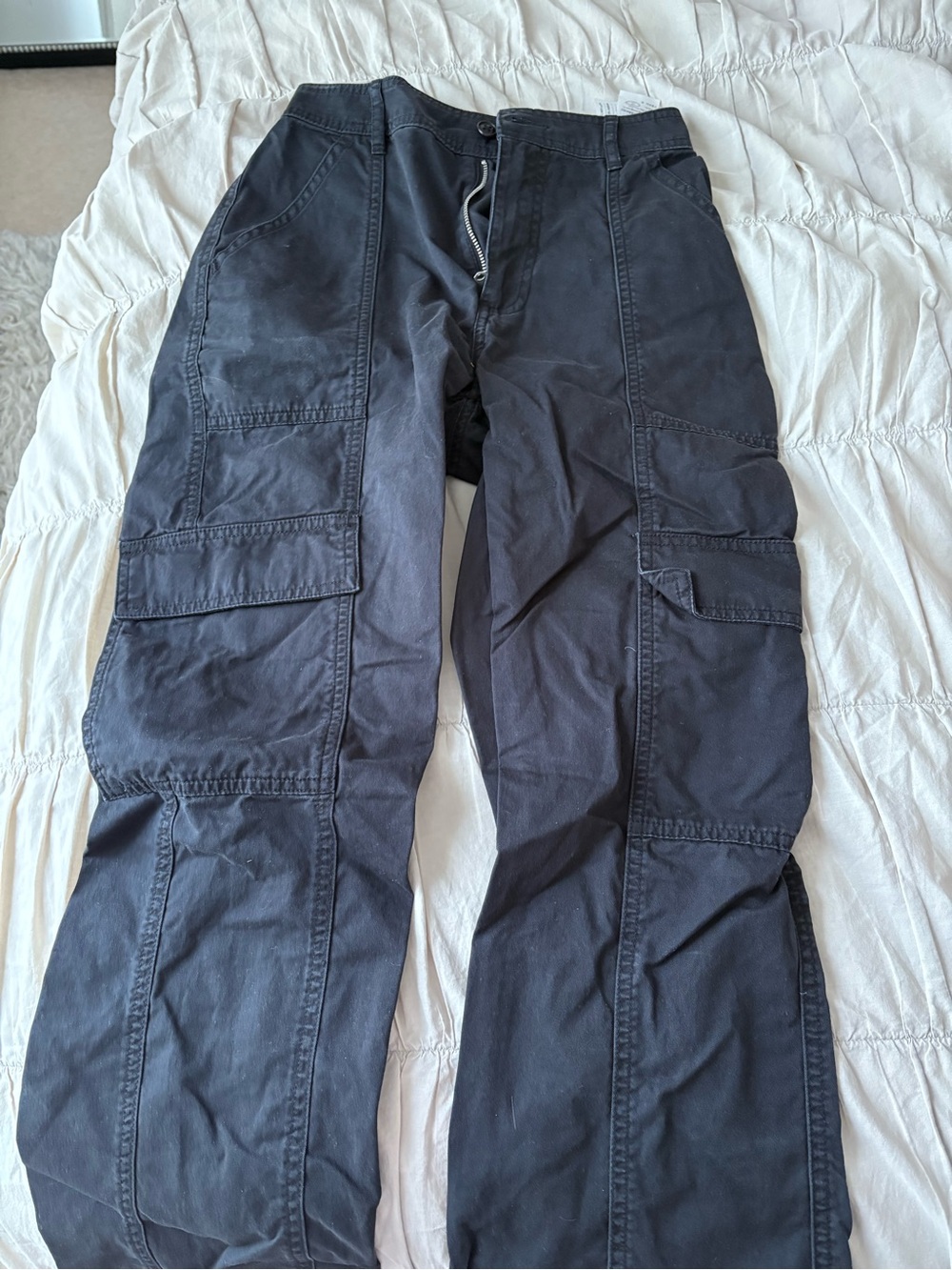 Black Cargo Pants - Classic Utility Style